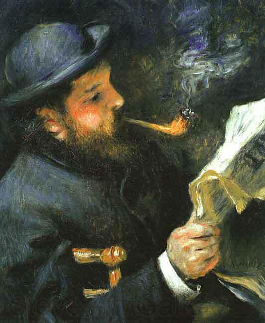 Pierre-Auguste Renoir Portrait Claude Monet